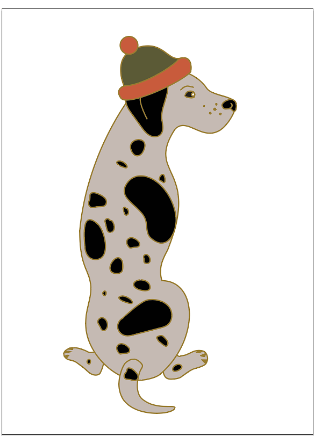 Pin Dalmatiner mit Mütze