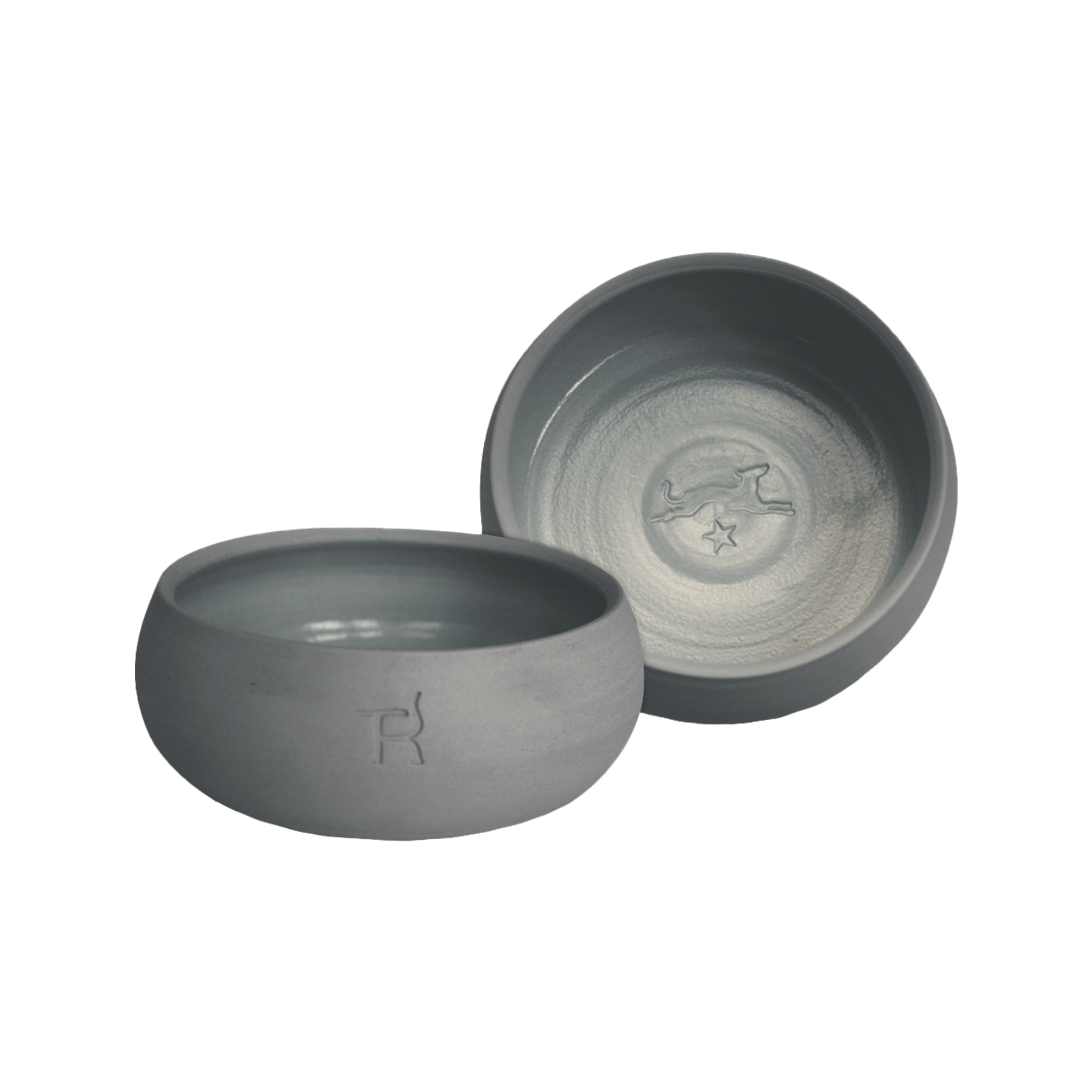 Ceramic dog bowl – anthracite