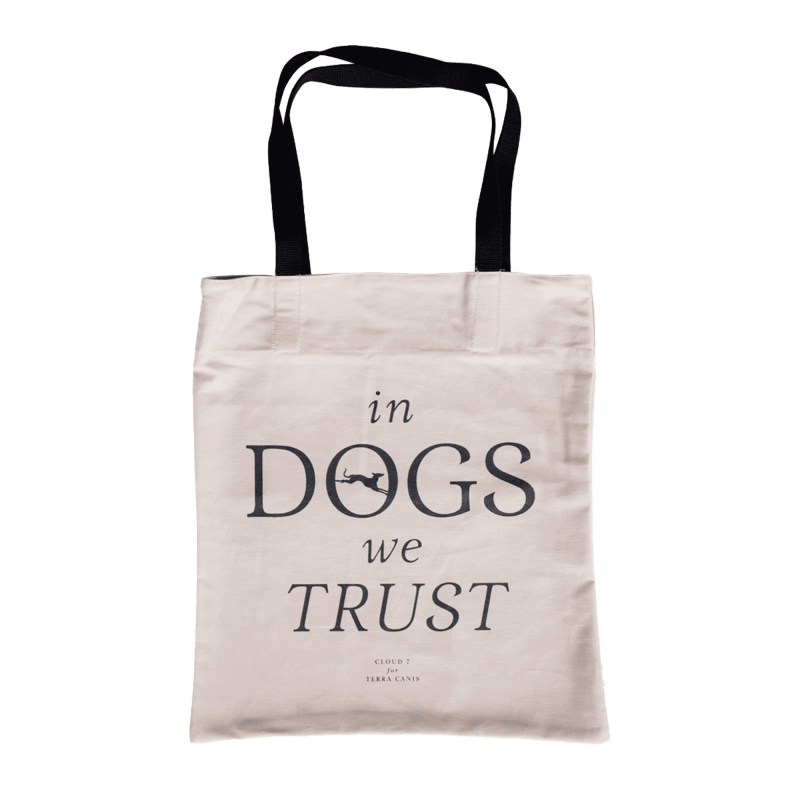  Canvas shopper « In DOGS we TRUST »