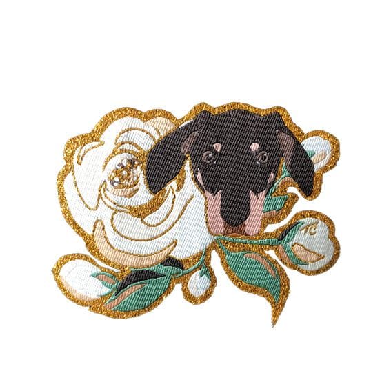 Patch Terra Canis - dog & rose