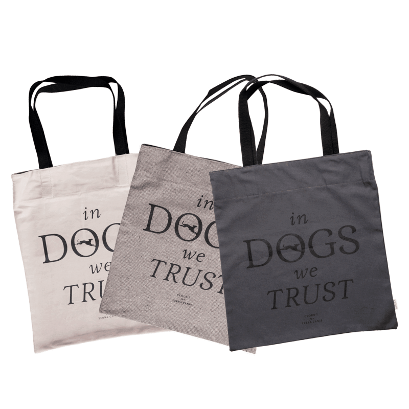 Canvas shopper « In DOGS we TRUST »