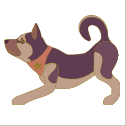 Pin Hund mit Halstuch