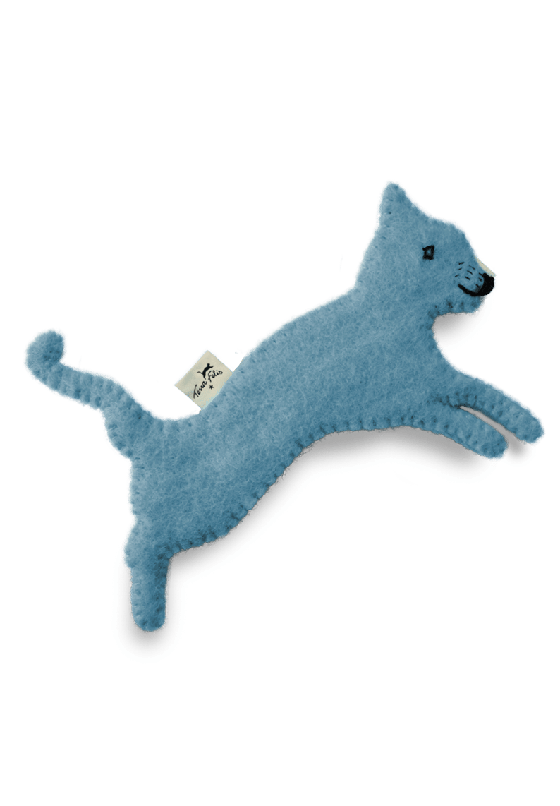 Jouet avec herbe-aux-chats / bleu