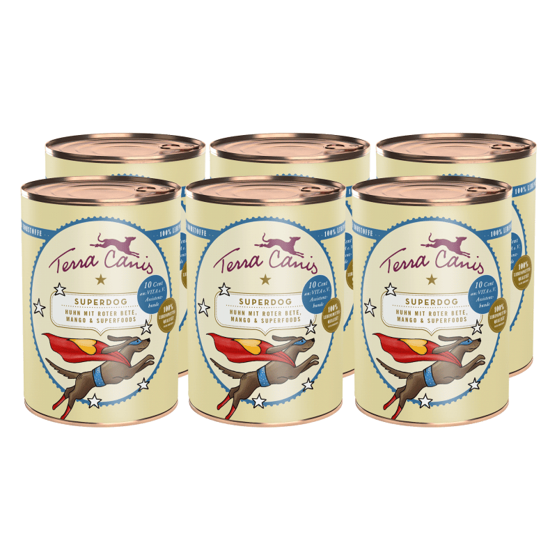 Superdog – Chicken with beetroot, mango and superfoods