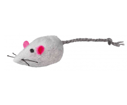Plush mouse with catnip