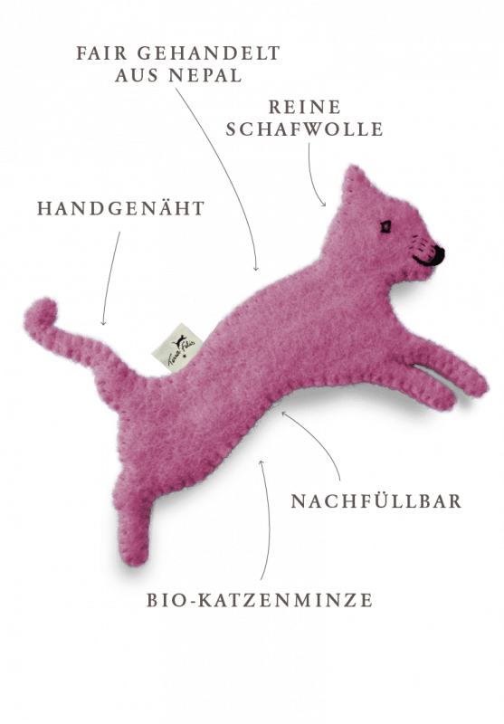 Toy with catnip / pink