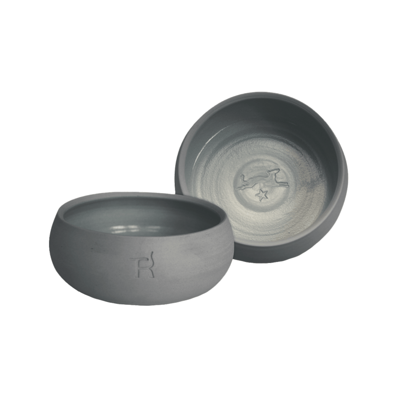 Ceramic dog bowl – anthracite