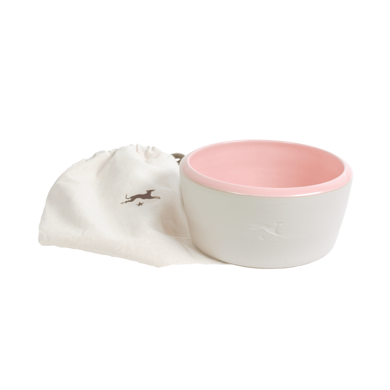 Bol para perros - Color natural / rosa